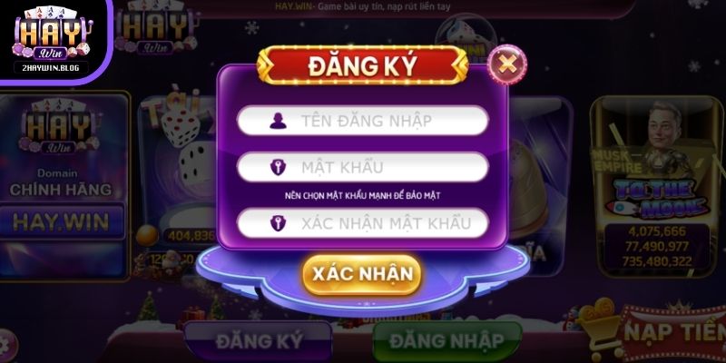 Sử dụng thông tin cá nhân chuẩn theo CCCD để đăng ký Haywin