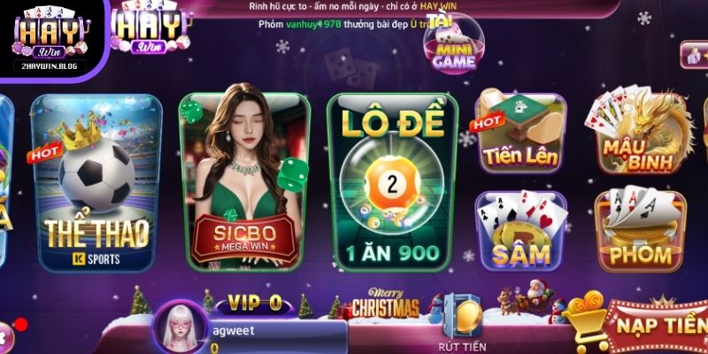 Giao diện Haywin dễ thao tác ngay cả với người mới lần đầu tham gia